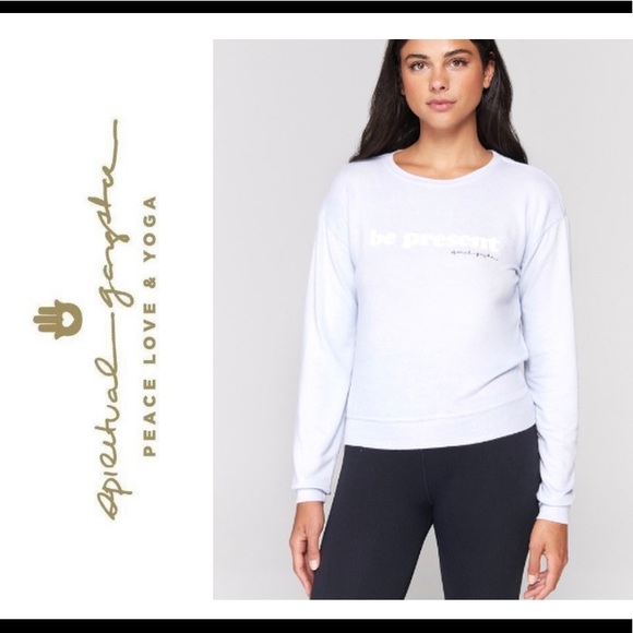 Be Present Savasana Pullover. Spiritual Gangster - BNWT - Picture 1 of 5